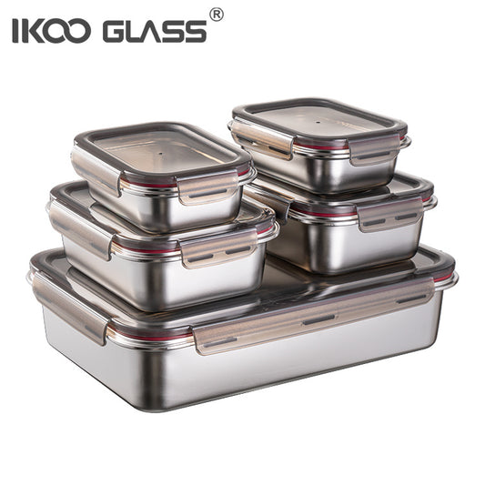 IKOO Metal Stainless Steel Food Container