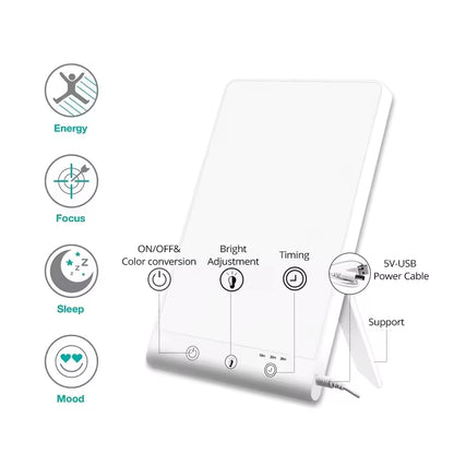 10000 Lux LED SAD Light Daylight Therapy Lamp